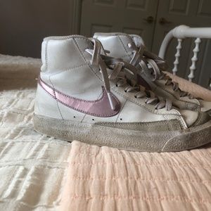 Rose gold Nike blazers